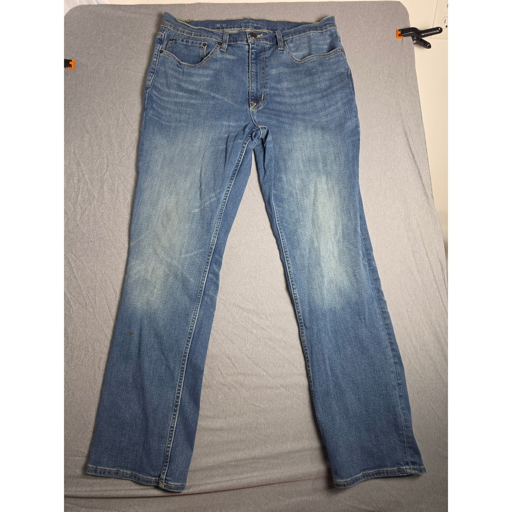 Goodfellow & Co Mens Straight Fit Blue Denim Jeans 36x32 Medium Wash T6073